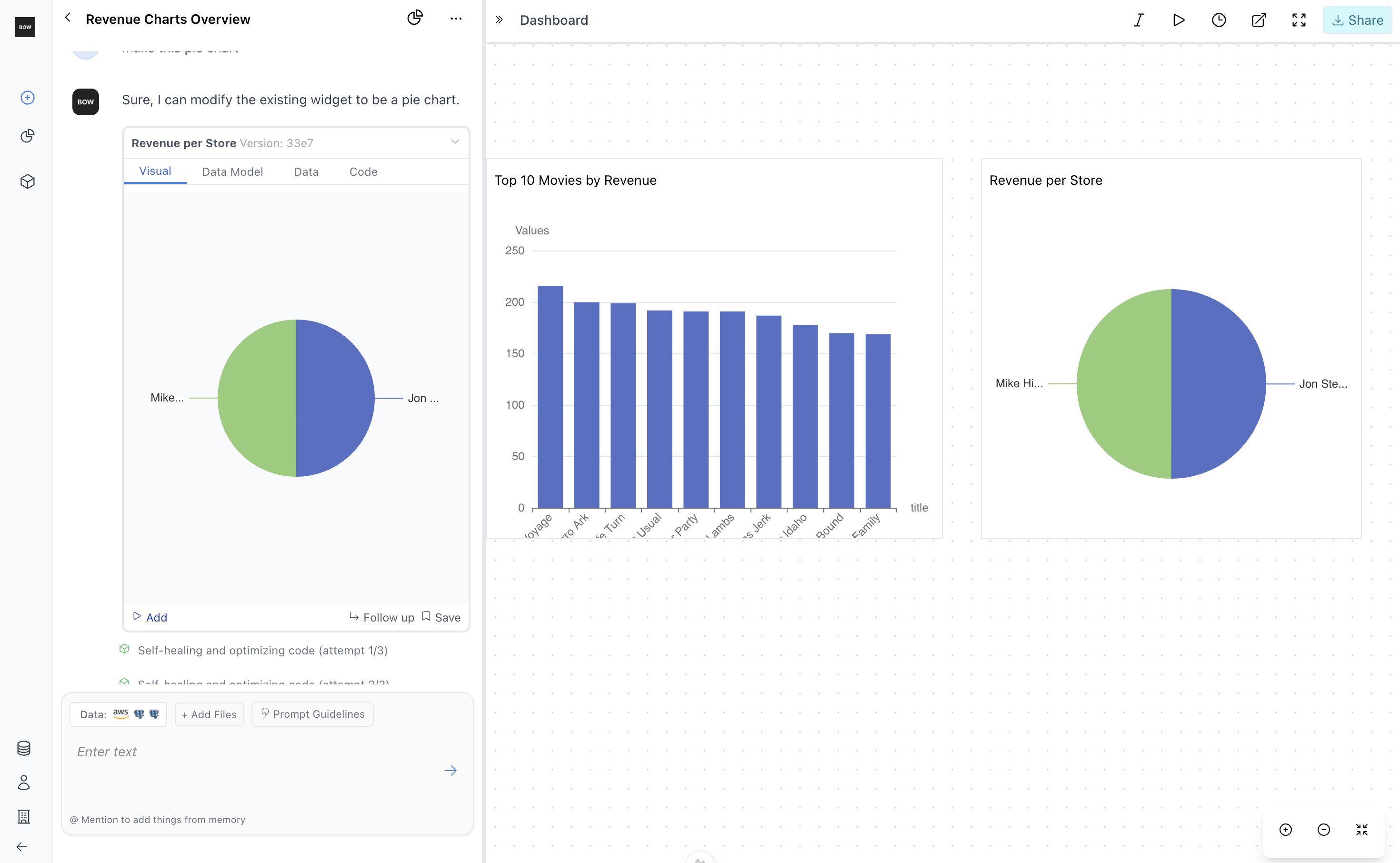 Revenue Dashboard